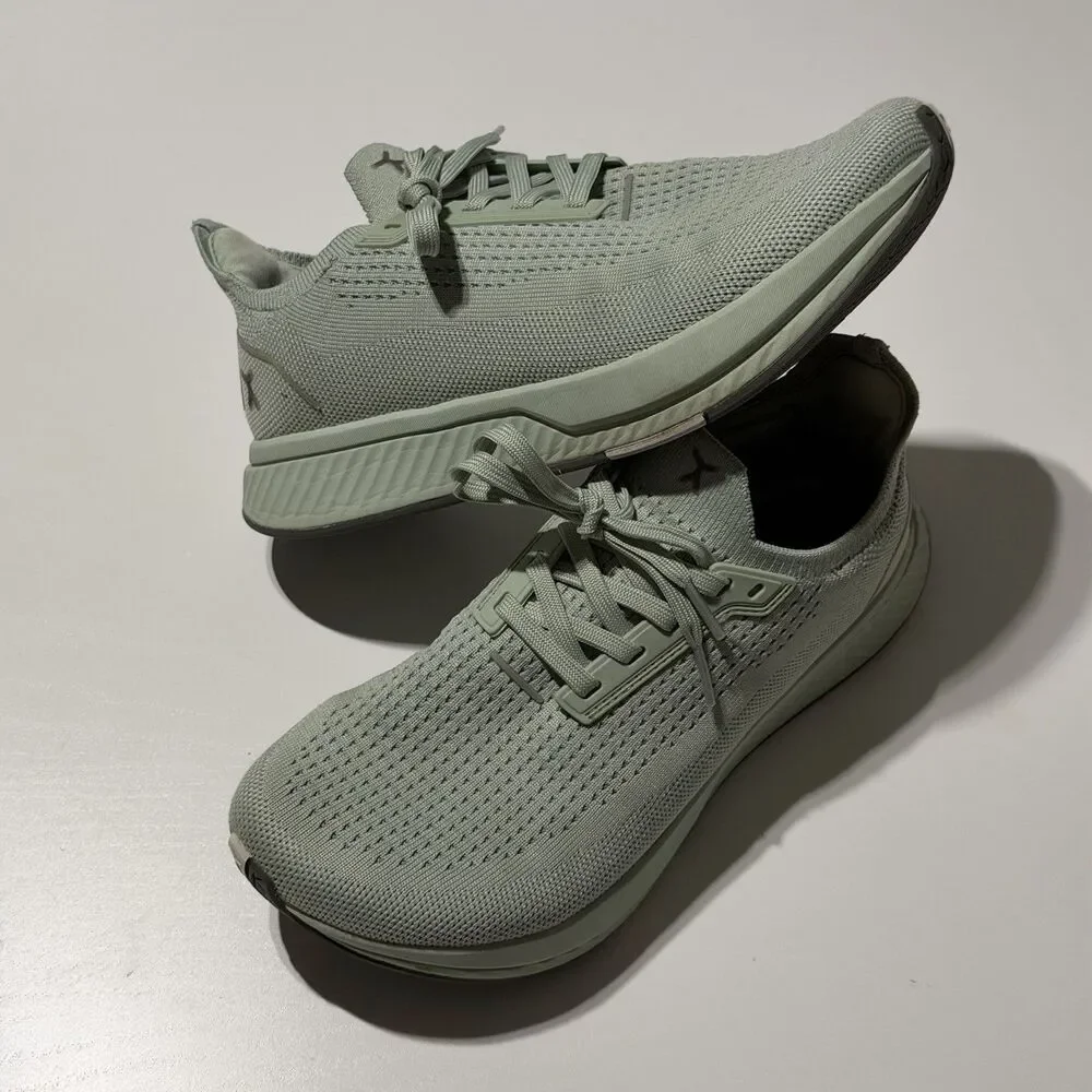Flux Footwear Women’s Sz 5.5 Adapt Run Green Calcite Athletic Knit Barefoot Shoe